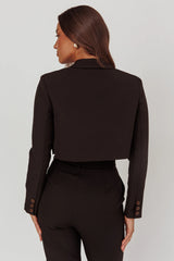 Fridays Open Crop Jacket Black