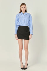 Twill Mini Skirt