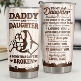 Sometimes It's Hard To Find Words To Tell You How Much You Mean To Me - Tumbler - To My Daughter. Gift For Daughter. Daughter Gift From Dad. Birthday Gift For Daughter