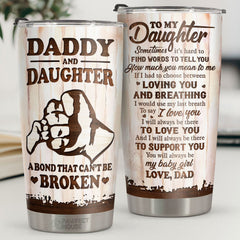 Sometimes It's Hard To Find Words To Tell You How Much You Mean To Me - Tumbler - To My Daughter. Gift For Daughter. Daughter Gift From Dad. Birthday Gift For Daughter
