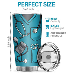 Nurse Nutrition Facts - Tumbler - Appreciation. Graduation. Retirement. Thank You Gift For Nurse. Nurse Week Gift. Nurse Life