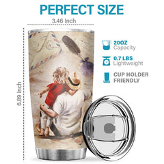 Every Single Day That You Are Not With Me. I Think About You - Tumbler - To My Daughter. Gift For Daughter. Daughter Gift From Dad. Birthday Gift For Daughter