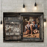 You & Me - Upload Image. Personalized Horizontal Canvas