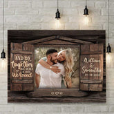 And So Together - Upload Image. Personalized Horizontal Canvas
