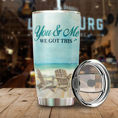 Our Life Ain't No Fairy Tale But Still You're My Queen Forever - Gift For Couples. Personalized Tumbler