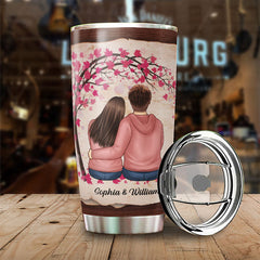 You Make Me A Better Person. I Love You Forever & Always - Gift For Couples. Personalized Tumbler