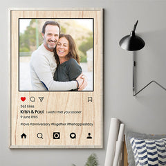 Instagram Style - Upload Image. Personalized Vertical Poster