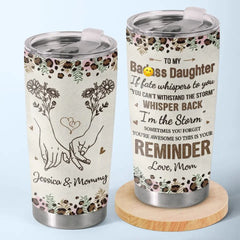 You Can Withstand The Storm - Family Personalized Custom Tumbler - Mother's Day. Gift For Mom. Daughter