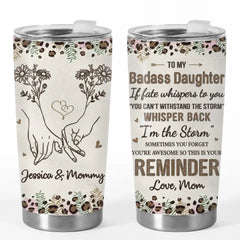 You Can Withstand The Storm - Family Personalized Custom Tumbler - Mother's Day. Gift For Mom. Daughter