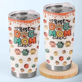 Best Fur Mom Ever - Dog & Cat Personalized Custom 3D Inflated Effect Printed Tumbler - Mother's Day. Gift For Pet Owners. Pet Lovers