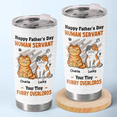 Time Spent With Cats Is Never Wasted - Cat Personalized Custom Tumbler - Father's Day. Gift For Pet Owners. Pet Lovers