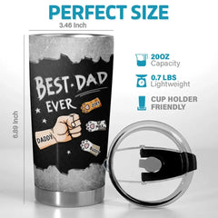 Happy Pawther's Day - Dog & Cat Personalized Custom Tumbler - Father's Day. Gift For Pet Owners. Pet Lovers