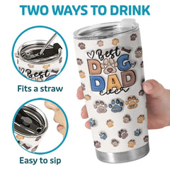 I Love That You Are My Dad - Dog & Cat Personalized Custom 3D Inflated Effect Printed Tumbler - Father's Day. Gift For Pet Owners. Pet Lovers