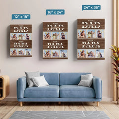 Custom Photo I Know You Love Me Unconditionally - Family Personalized Custom Vertical Canvas - Father's Day. Gift For Dad