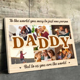 Custom Photo I Love The Ways You Love Me - Family Personalized Custom Horizontal Canvas - Father's Day. Gift For Dad
