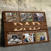 Custom Photo Never Forget That I Love You - Family Personalized Custom Horizontal Canvas - Father's Day. Gift For Dad