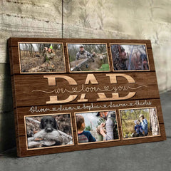 Custom Photo Never Forget That I Love You - Family Personalized Custom Horizontal Canvas - Father's Day. Gift For Dad