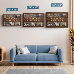 Custom Photo Never Forget That I Love You - Family Personalized Custom Horizontal Canvas - Father's Day. Gift For Dad