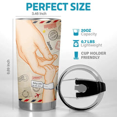 You Are An Amazing Father - Family Personalized Custom Tumbler - Father's Day. Baby Shower Gift. Gift For First Dad