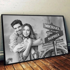 Custom Photo You Are My Greatest Adventure - Couple Personalized Custom Horizontal Poster - Gift For Husband Wife. Anniversary