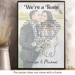 Custom Photo I Love You The Most - Couple Personalized Custom Vertical Poster - Gift For Husband Wife. Anniversary
