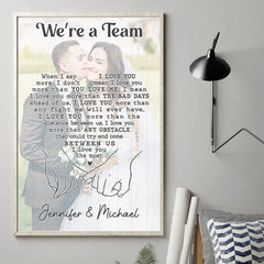 Custom Photo I Love You The Most - Couple Personalized Custom Vertical Poster - Gift For Husband Wife. Anniversary