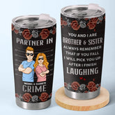 A Sibling Is The Keeper Of Your Identity - Family Personalized Custom Tumbler - Gift For Family Members. Siblings. Brothers. Sisters