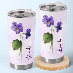 Let Your Soul Bloom - Bestie Personalized Custom Tumbler - Gift For Best Friends. BFF. Sisters