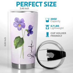 Let Your Soul Bloom - Bestie Personalized Custom Tumbler - Gift For Best Friends. BFF. Sisters