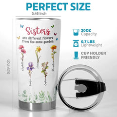 A Garden's Proud Display - Bestie Personalized Custom Tumbler - Gift For Best Friends. BFF. Sisters