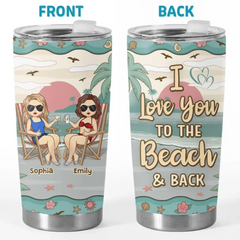 A True Friend Is For Ever A Friend - Bestie Personalized Custom Tumbler - Summer Vacation Gift For Best Friends. BFF. Sisters