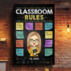 Without Teachers. Life Would Have No Class - Teacher Personalized Custom Vertical Canvas - Gift For Teacher