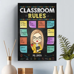 Without Teachers. Life Would Have No Class - Teacher Personalized Custom Vertical Canvas - Gift For Teacher