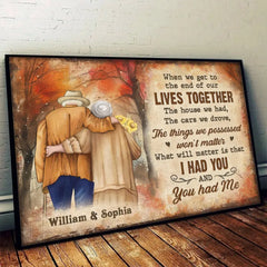 We'll Always Have Each Other - Couple Personalized Custom Horizontal Poster - Gift For Husband Wife. Anniversary