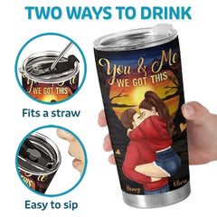 I Love You Forever And Always - Couple Personalized Custom Tumbler - Gift For Husband Wife. Anniversary