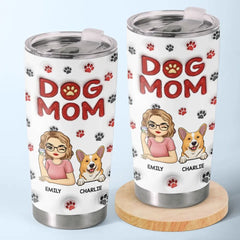 A Piece Of My Heart - Dog & Cat Personalized Custom 3D Inflated Effect Printed Tumbler - Gift For Pet Owners. Pet Lovers