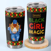 Dopest Black Queen - Bestie Personalized Custom Tumbler - Gift For Best Friends. BFF. Sisters