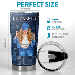 Confidence Beauty Queen - Bestie Personalized Custom Tumbler - Gift For Best Friends. BFF. Sisters