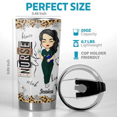 The Real Superheroes Of Our Healthcare System - Nurse Personalized Custom Tumbler - Appreciation. Thank You Gift. Nurse Life