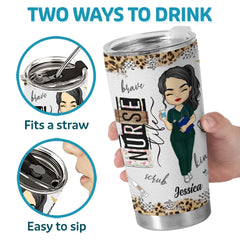 The Real Superheroes Of Our Healthcare System - Nurse Personalized Custom Tumbler - Appreciation. Thank You Gift. Nurse Life