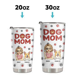 A Piece Of My Heart - Dog & Cat Personalized Custom 3D Inflated Effect Printed Tumbler - Gift For Pet Owners. Pet Lovers