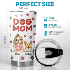 A Piece Of My Heart - Dog & Cat Personalized Custom 3D Inflated Effect Printed Tumbler - Gift For Pet Owners. Pet Lovers