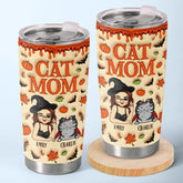 Cute Witch Cat Halloween - Cat Personalized Custom 3D Inflated Effect Printed Tumbler - Halloween Gift For Pet Owners. Pet Lovers