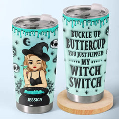 My Witch Switch Is Lit - Personalized Custom 3D Inflated Effect Printed Tumbler - Halloween Gift For Witches. Yourself