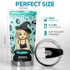 My Witch Switch Is Lit - Personalized Custom 3D Inflated Effect Printed Tumbler - Halloween Gift For Witches. Yourself