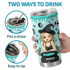 My Witch Switch Is Lit - Personalized Custom 3D Inflated Effect Printed Tumbler - Halloween Gift For Witches. Yourself