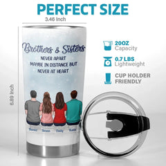 Christmas Means Reconnecting With Family - Family Personalized Custom Tumbler - Christmas Gift For Family Members. Siblings. Brothers. Sisters
