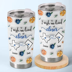 You Are A Sister To My Heart - Bestie Personalized Custom 3D Inflated Effect Printed Tumbler - Gift For Best Friends. BFF. Sisters