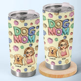 As A Pet Mom. My Life Is So Much Richer - Dog & Cat Personalized Custom 3D Inflated Effect Printed Tumbler - Gift For Pet Owners. Pet Lovers
