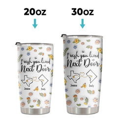 I'm Missing My Bestie In These Moments - Bestie Personalized Custom 3D Inflated Effect Printed Tumbler - Gift For Best Friends. BFF. Sisters